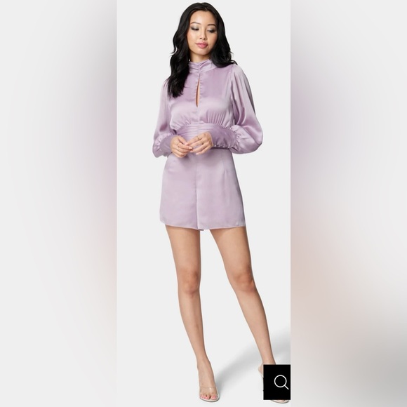 NWOT BEBE Women’s Yoryu Keyhole Romper in Lavender Size 8 - Picture 10 of 10